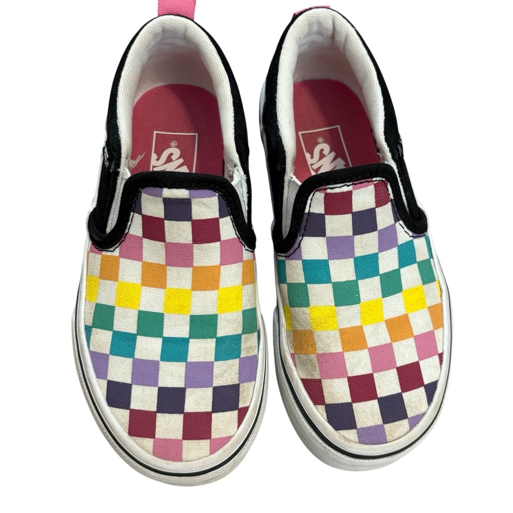 Vans Kids Multicolor Checkered Sneakers